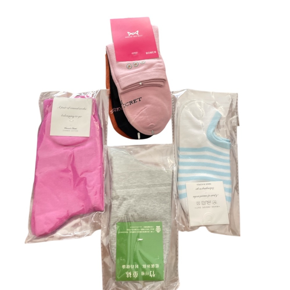 Assorted Low Cut, No Show, Ankle Cut Cotton Socks